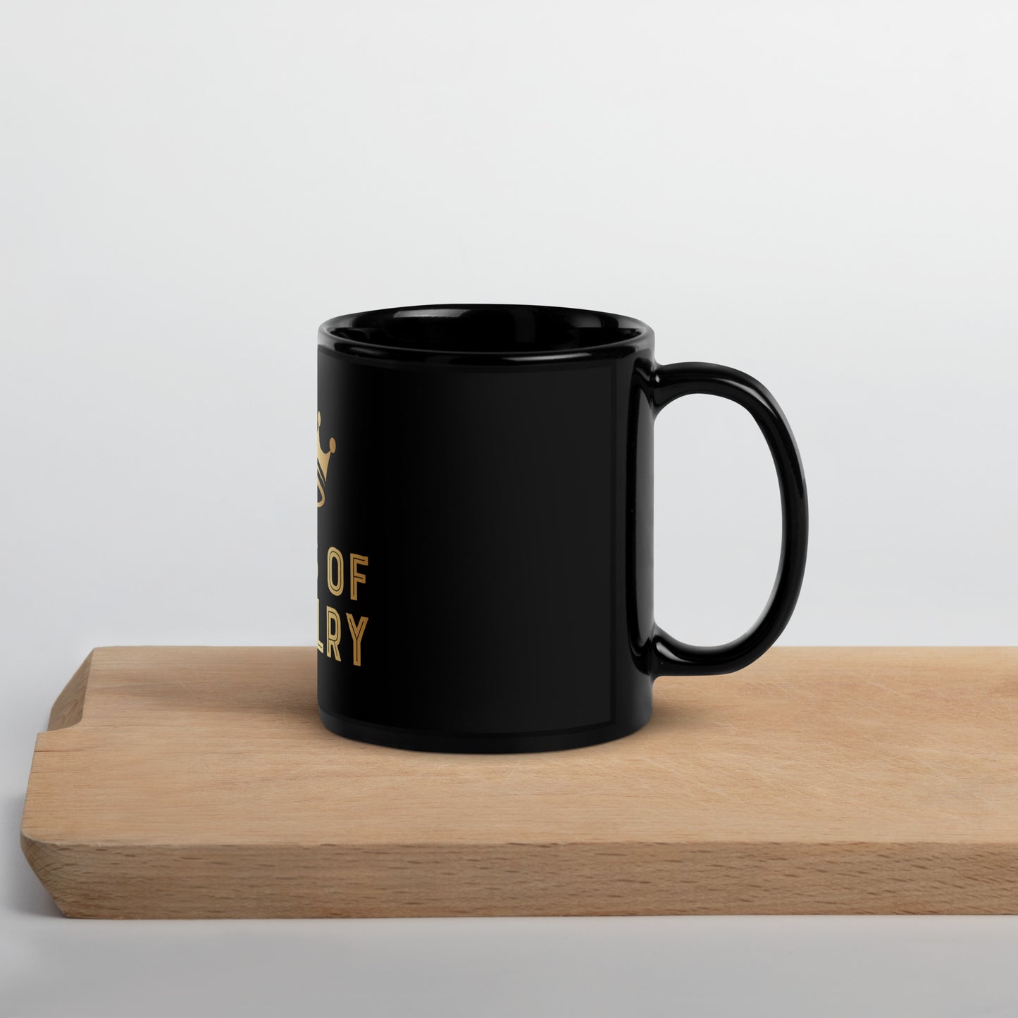 Black Glossy Mug | KOR Crown Logo